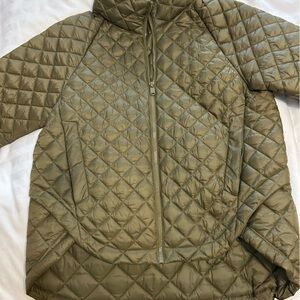 Athleta Olive Quilted Puffer Jacket